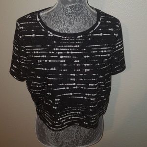 Forever 21 Paint Splatter Crop Top